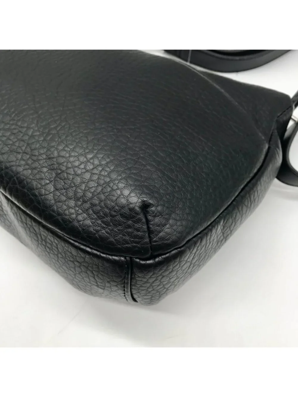 Giani Bernini Black Faux Leather Hobo Bag
